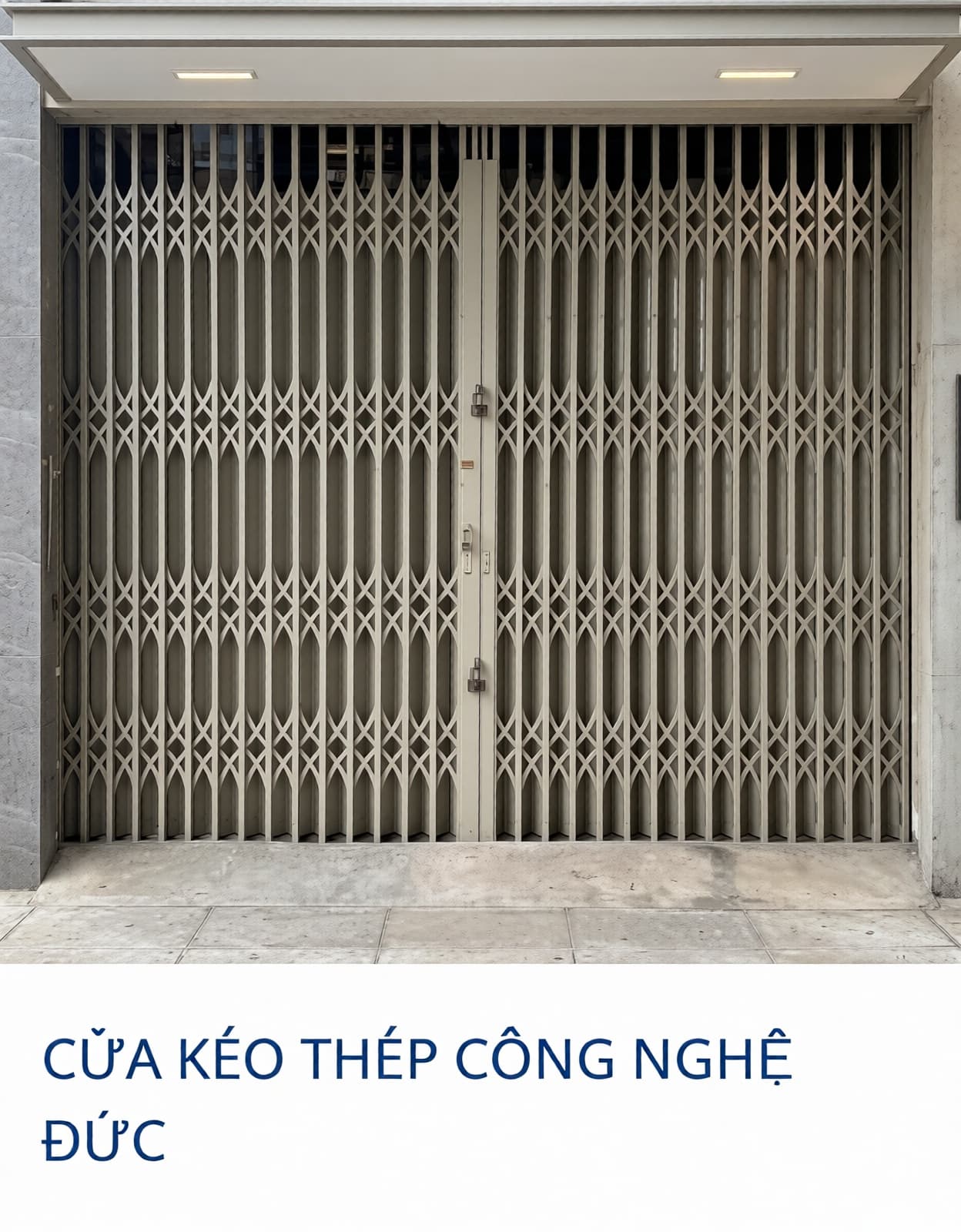 Cửa Kéo Thép Công Nghệ Đức — lắp đặt tại Cần Thơ